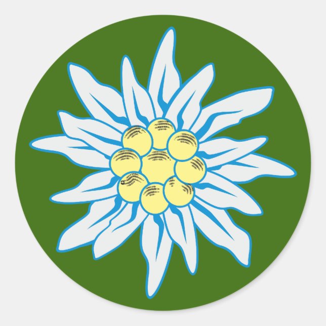 Sticker Rond Edelweiss (Devant)