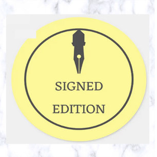 Sticker Rond Édition Signée Pen Nib modifiable