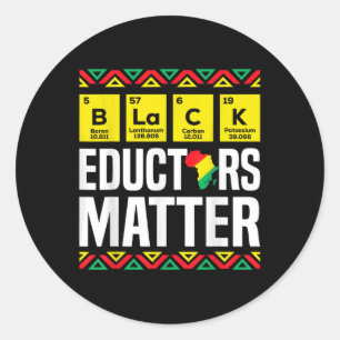Sticker Rond Éducateurs noirs Mois de l'histoire des Noirs Prof