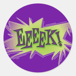 Sticker Rond Eeeek ! Halloween