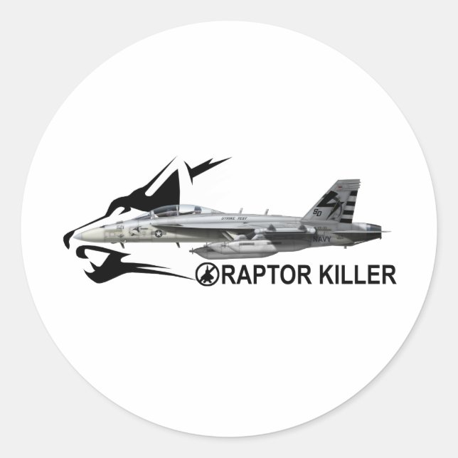 Sticker Rond EF-18G Growler (Devant)
