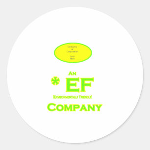 Sticker Rond EF - Entreprise respectueuse de l'environnement1