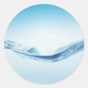Sticker Rond Effet Onde