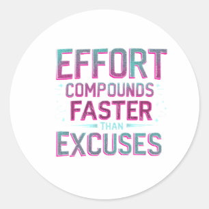 Sticker Rond "Effort sur les exemples"