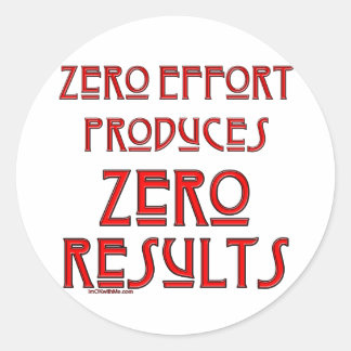 Sticker Rond Effort zéro...