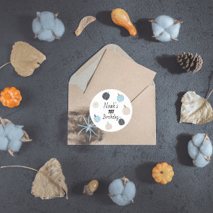 Sticker Rond Éffrayant   Halloween 1er anniversaire   Citrouill