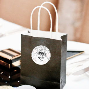 Sticker Rond Éffrayant   Halloween 1er anniversaire   Fantômes 