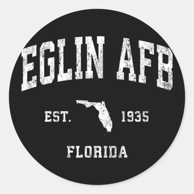 Sticker Rond Eglin Afb Floride Sports sportifs (Devant)