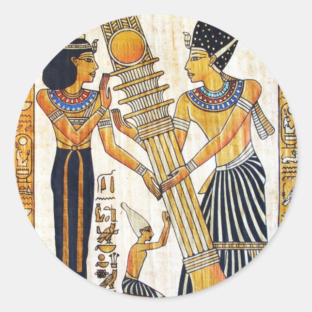 Sticker Rond Égypte ancienne 1 (Devant)