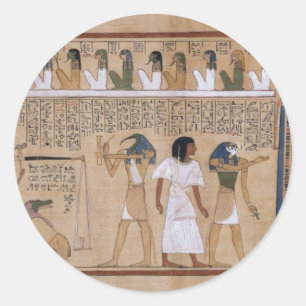 Sticker Rond Egyptien antique