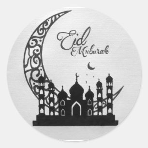 Sticker Rond EID MUBARAK Design créatif