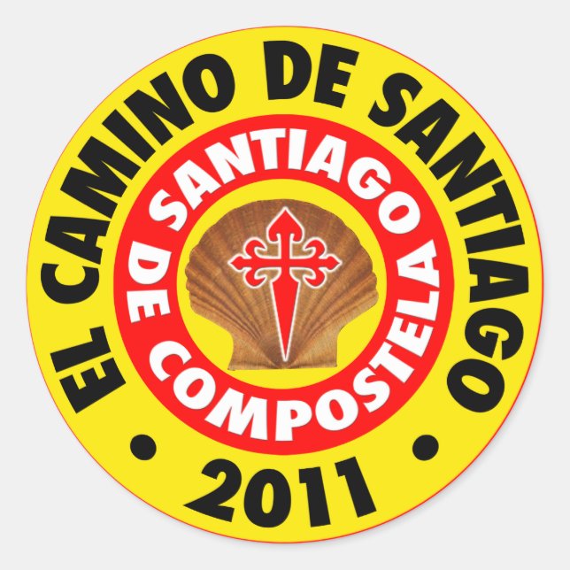 Sticker Rond El Camino de Santiago 2011 (Devant)