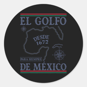 Sticker Rond El Golfo De México