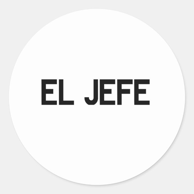 Sticker Rond El Jefe (Devant)