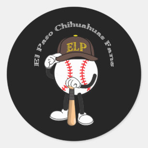 Sticker Rond El Paso Chihuahuas_sd_milb_001