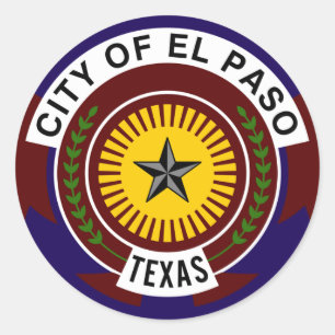 Sticker Rond El Paso, Texas