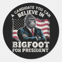 Élection 2024 Vote Drôle Sasquatch USA