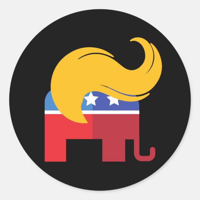 Sticker Rond Élection présidentielle de Trump en 2024 (Devant)