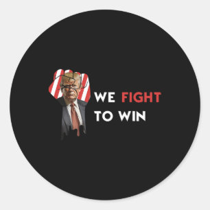 Sticker Rond Élection Usa Donald Trump Nous Luttons Pour Gagner