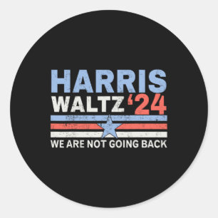 Sticker Rond Elections Harris Waltz 2024 Kamala Harris Tim Walt