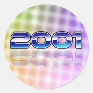 Sticker Rond Électronique 2001
