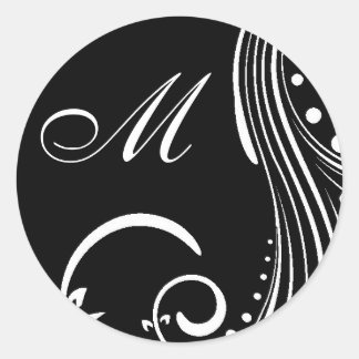 Sticker Rond Élégance simple