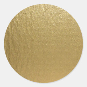 Sticker Rond Élégance Tendance Glamour Faux Or Rond Classique S