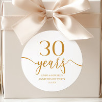 Elégant 30e anniversaire de Mariage Champagne