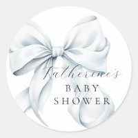 Élégant Baby shower bleu boue