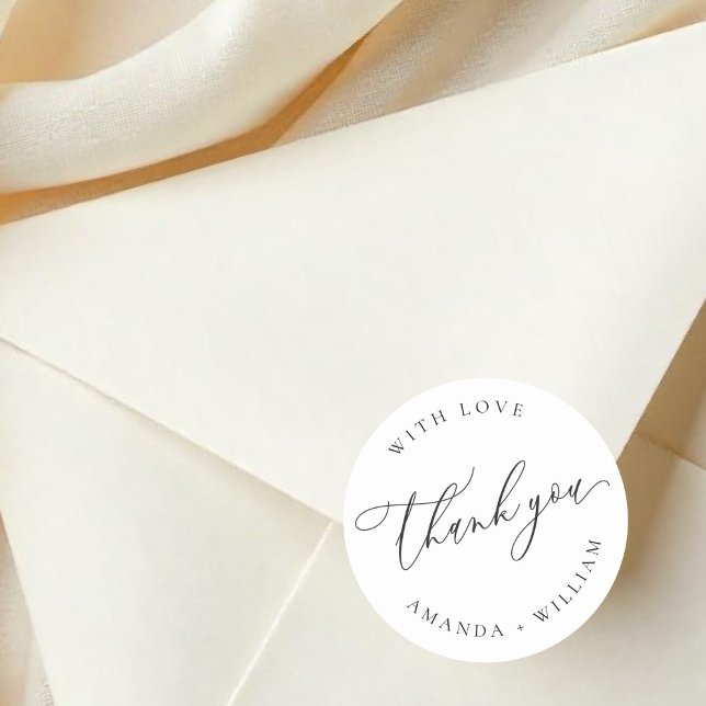 Sticker rond élégant et moderne (Créateur téléchargé)