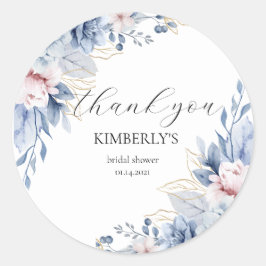 Sticker Rond Elegant Fleur sauvage Boho