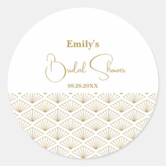 Sticker Rond Elegant Japanese Bridal Shower