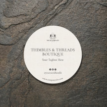 Élégant Linge d'affaires Logo site Web Marketing