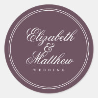 Élégant Mariage de châssis classique simple