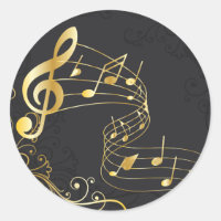 Elegant Musical Note Design de luxe