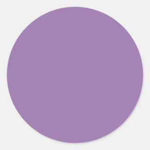 Sticker Rond Élégant Personnalisable - Violet Bellflower