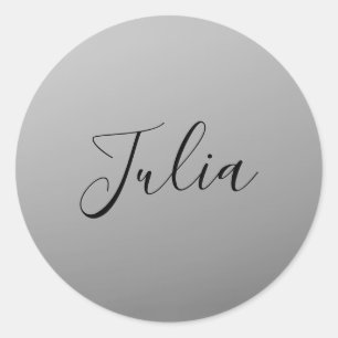 Sticker Rond Élégant script moderne modifiable écriture de text