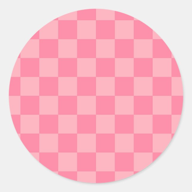 Sticker Rond Élégant tableau de bord rose (Devant)