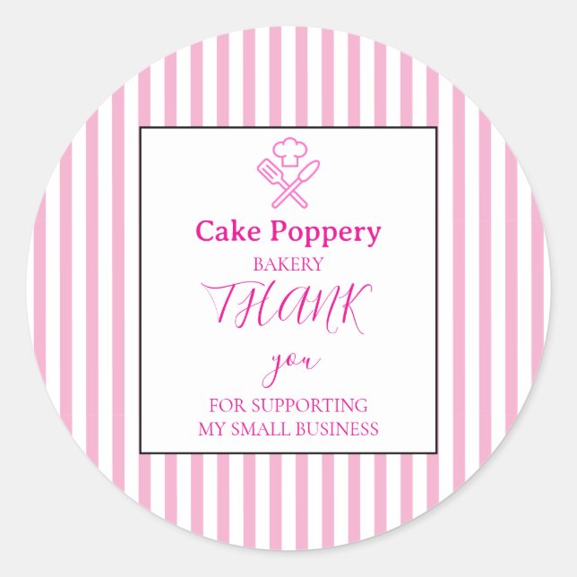 Sticker Rond Élégant trié (Devant)