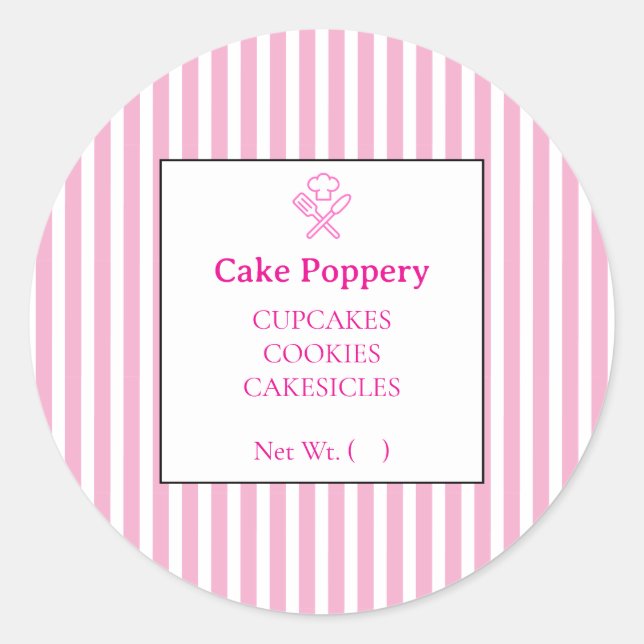 Sticker Rond Élégant trié (Devant)