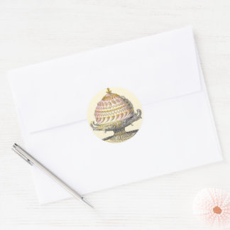 Sticker Rond Elegant Victorian Cake Baker's Cornucopia Gateau