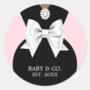 Sticker Rond Élégante Ethnique Rose Bébé & Co Tiffany Baby Show