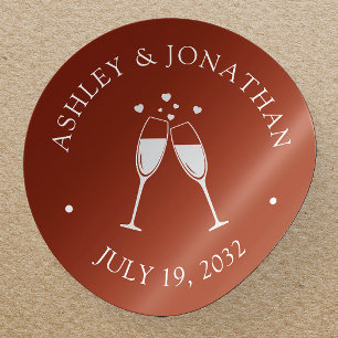 Sticker Rond Eléments simples modernes élégants