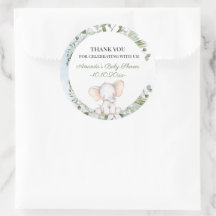 Elephant Green Boy Boy Baby shower