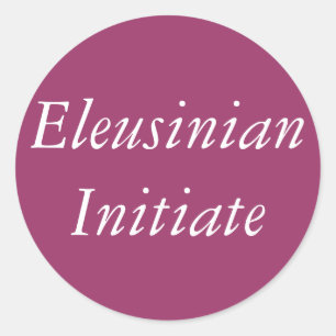 Sticker Rond Eleusinian initier la religion grecque