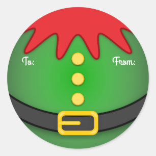 Sticker Rond Elf Belly
