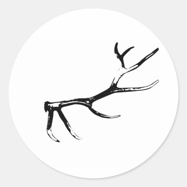 Sticker Rond Elk Antler (Devant)