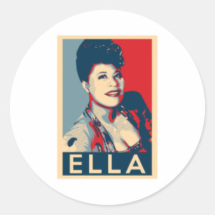 Sticker Rond Ella Fitzgerald