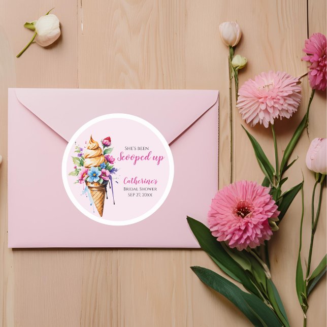 Sticker Rond Elle a été ramassée dans la Fête des mariées de gl (Créateur téléchargé)