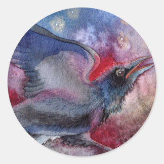 Sticker Rond Elle dansa par la Lumière de la Lune